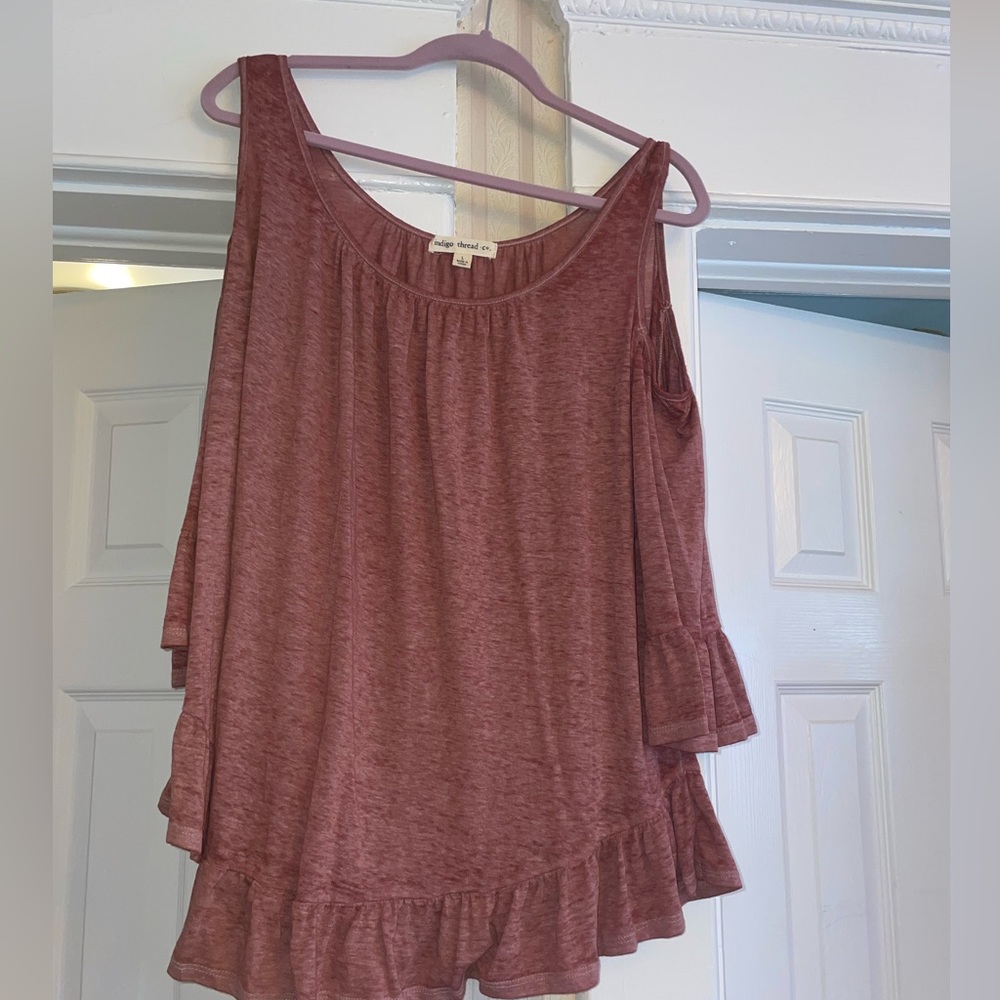 Cold shoulder blouse